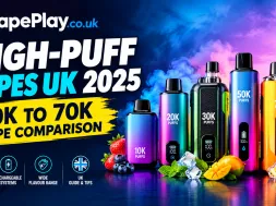 High-Puff Vapes UK 2025: 10K to 70K Vape Comparison