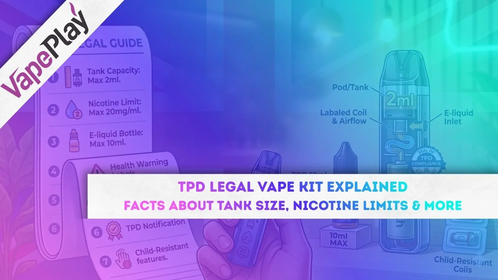 TPD Legal Vape Kit Explained: 7 Powerful Facts About Tank Size, Nicotine Limits & More
