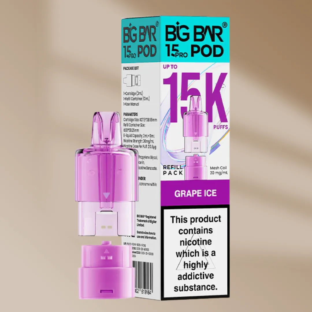 Big Bar 15 Pro 15K Prefilled Pods