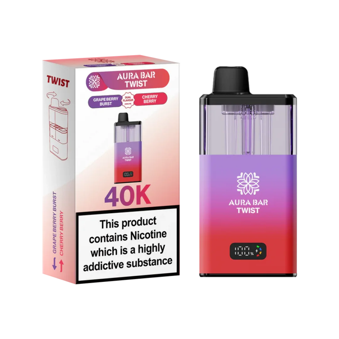 Aura Bar Twist 40K Puffs Prefilled Vape Kit