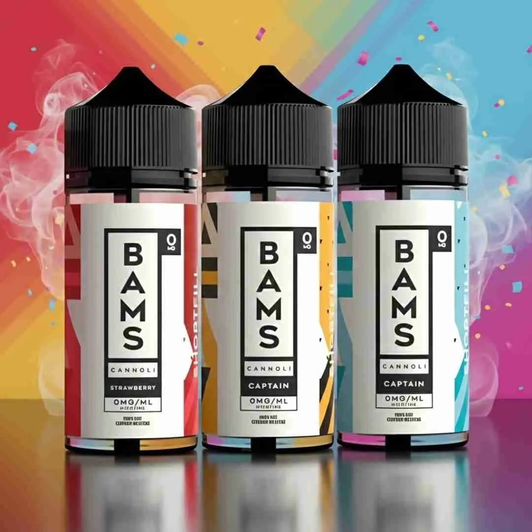 Bams Cannoli Shortfill E-Liquid 100ml