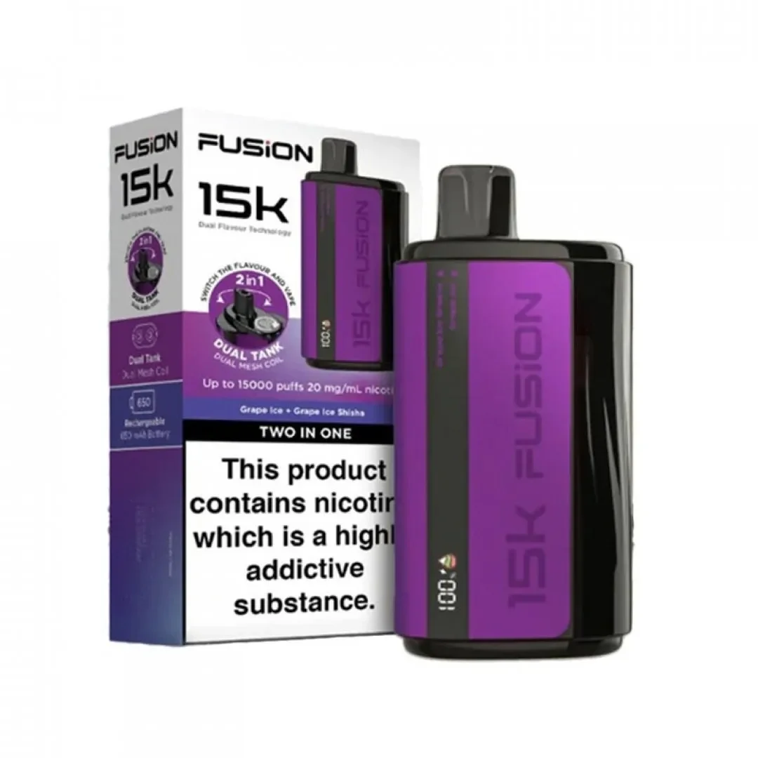 Fusion Dual Tank 15000 Puffs 2 In 1 Disposable Pod