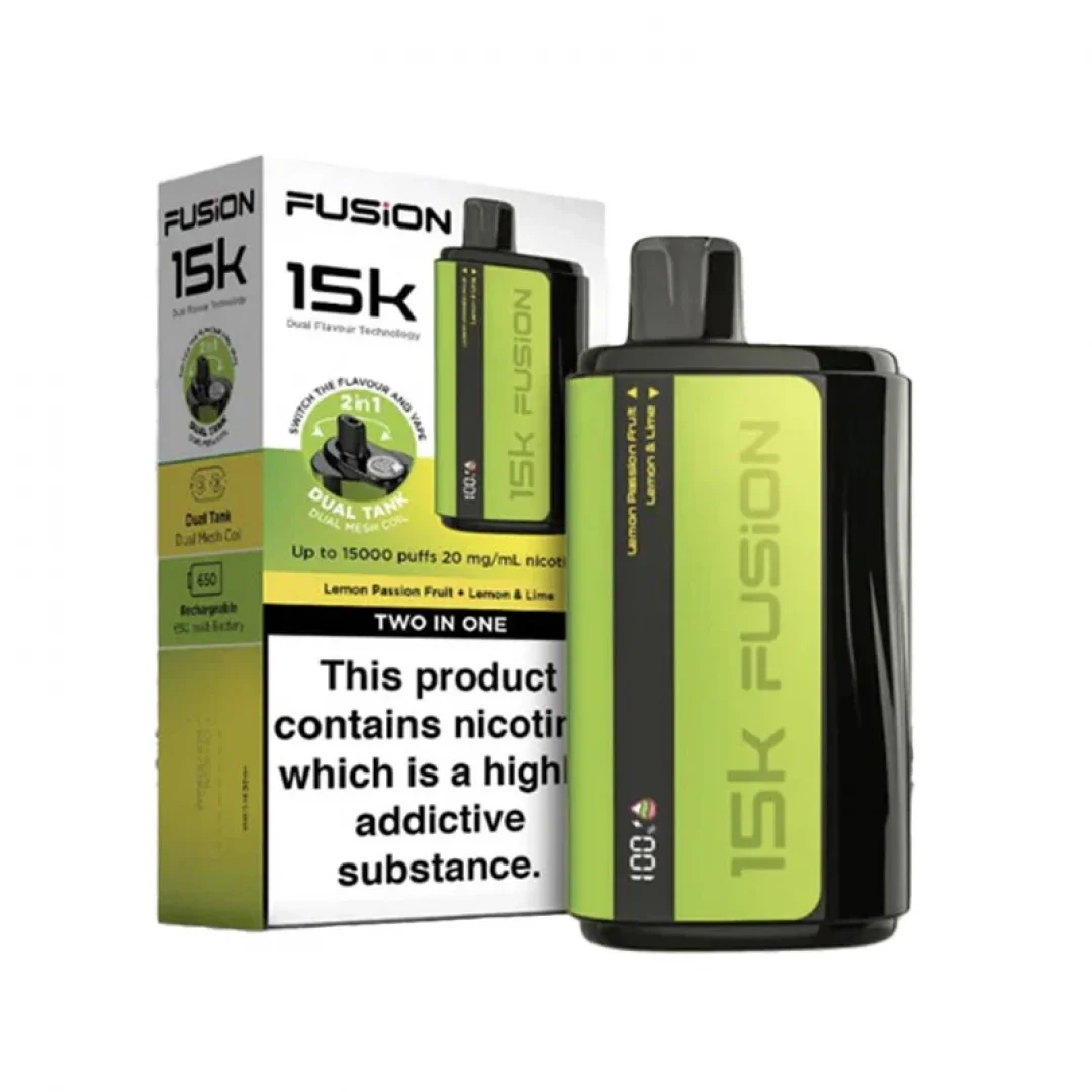 Fusion Dual Tank 15000 Puffs 2 In 1 Disposable Pod