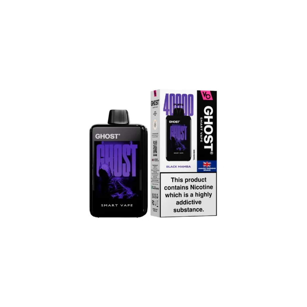 Box of 10 Ghost Smart Vape 40000 Puffs Disposable Vape