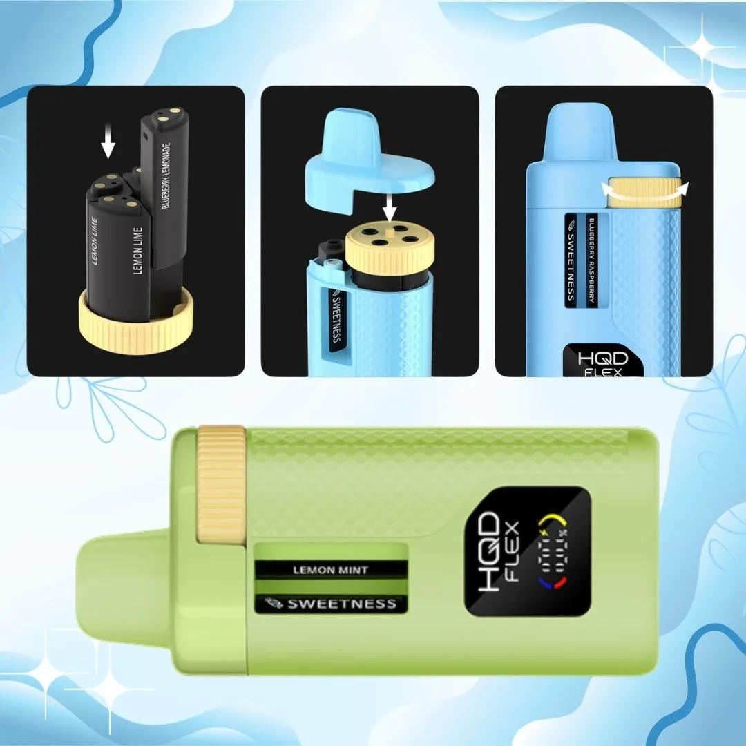 HQD Flex 4 IN 1 3200 Puffs Prefilled Vape Kit (Coming Soon)