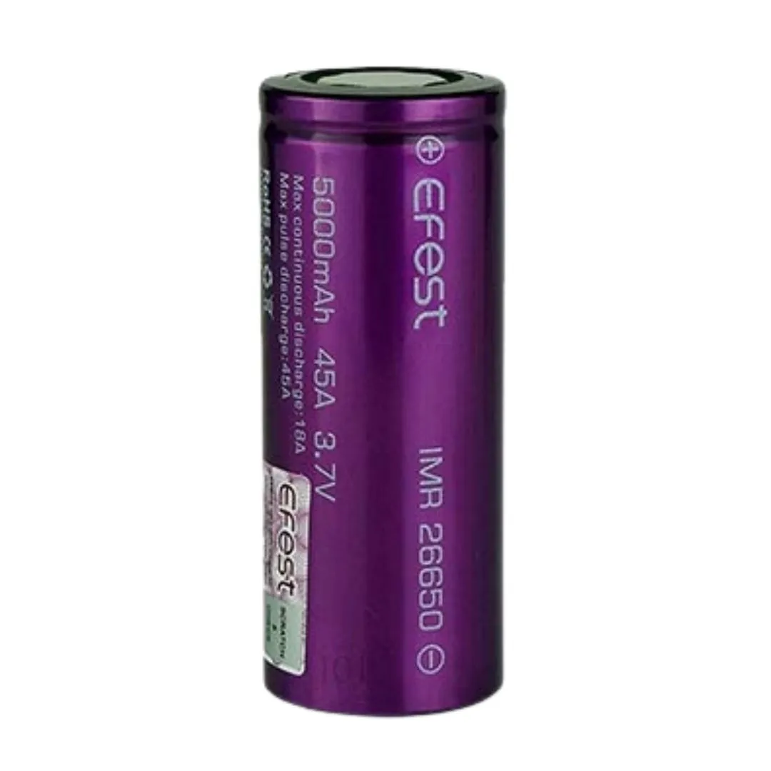 IMR 26650 5000mAh 40A Flat Top Battery by Efest