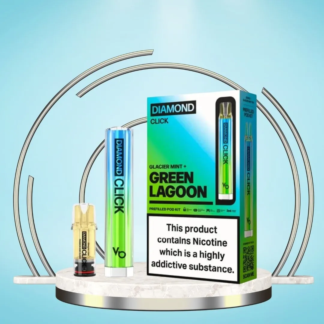 Vapes Bars Diamond Click 600 Puffs Prefilled Pod Kit