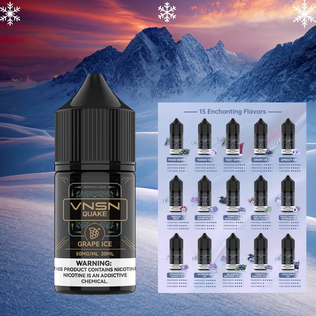 VNSN Quake 30ml Nic Salt E-Liquid (Coming Soon)